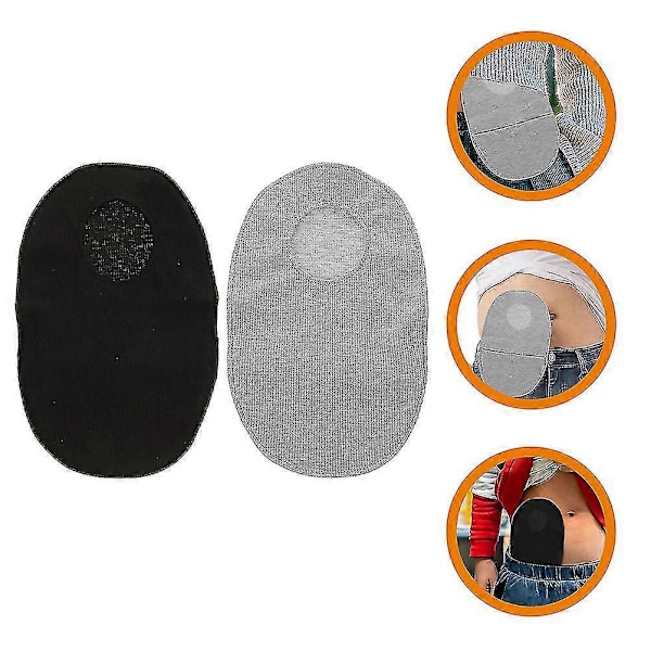 2 stk Universal Stomiposeovertrekk Elastisk Stomiposearm Hudvennlig Stomiposebeskyttelse GS