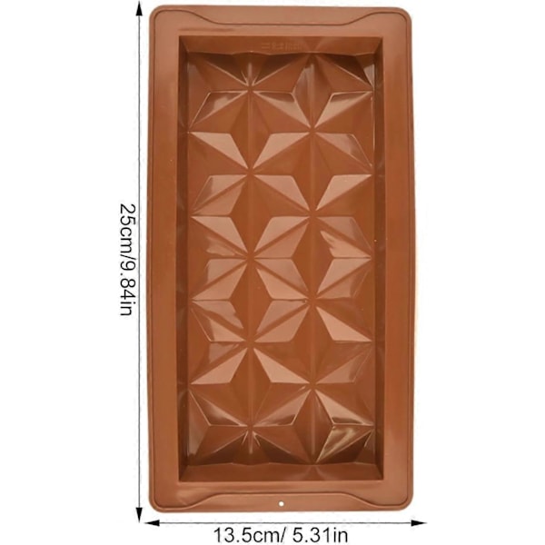 Dybe Chokoladeforme | Silikon Chokoladeform | Varmebestandig Chokoladeform | Multifunktionel Chokoladeform til Dessert