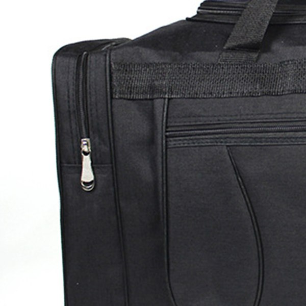Reise Duffel Bag Stor Kapasitet Oxford Cloth Vanntett Lett Sammenleggbar Sports Gym Bag Svart S