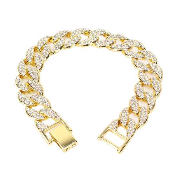 YQ Kedjebracelet Rhinestones Legering Hip Hop Stil 8in Smycken Kläder Dekorativa Tillbehör Guld