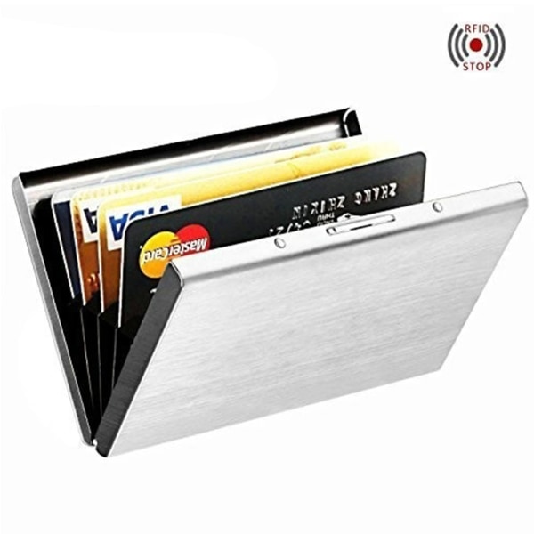 Kreditkortholder Protector Metal Kreditkortpung Slank kreditkortetui til kvinder eller mænd