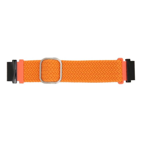 YQ Watch Band Flettet Nylon Størrelsesjusterbar Rem til Garmin Fenix 7S 6S 5S Orange