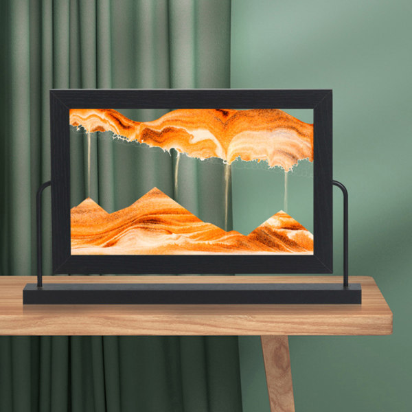 Luova 3D-lasinen hiekkataulu-koristeet kodin sisustukseen hiekkakello olohuone toimisto dekompressio hiekkataulu lahja sisustus