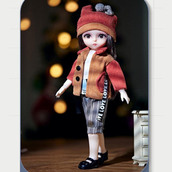 12 Constellation BJD Doll 12 Inch DIY Toy 13 Movable Joint Doll with Clothing Sko Parykk Jenter Best Princess Large Doll Toy Gift Box Gemini