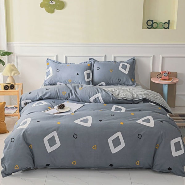 Children's and adult's home quilt cover is skin-friendly, soft and brushed, protecting your sleep 180x200cm quilt cover single piece Colorful little bits