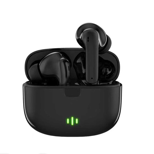 Fullt trådlös Pro TWS Bluetooth Stereo In-Ear hörlurar USB-C Svart Black