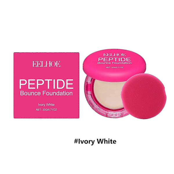 Peptidberiket Bounce Balm Foundation Concealers, Tri-Ceramidkompleks for Moden Hud, Byggbar Medium Dekning & Linjeutjevnende ivory