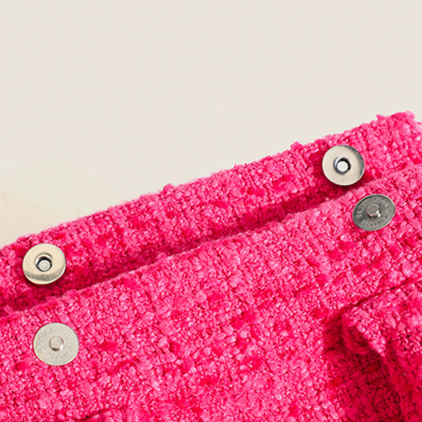 Naisten käsilaukku sylinterin muotoinen suuri kapasiteetti Säädä hihna yksi olkapää laukku ruusunpunainen vapaa koko