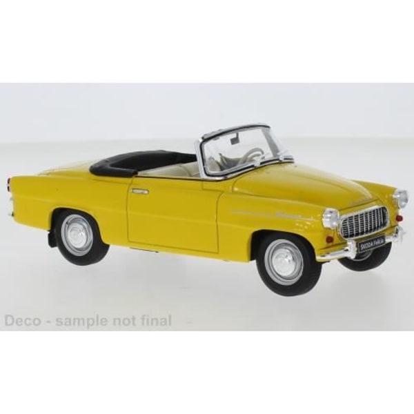 Monterade miniatyrer - Skoda Felicia Cabriolet Gul 1959 1/24 Whitebox