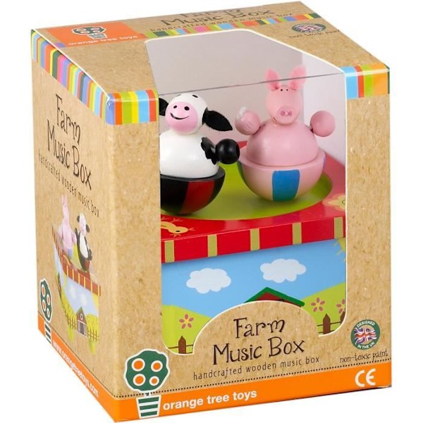 Orange Tree Toys Farm Music Box