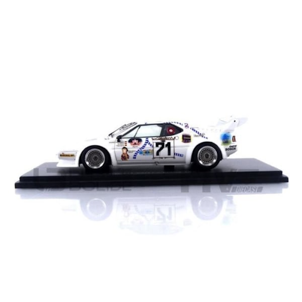 Samlarbil i miniatyr - SPARK 1/43 - BMW M1 - Le Mans 1981 - Vit Vit