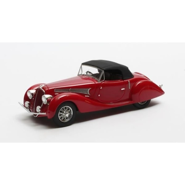 Monterade miniatyrer - Delahaye 135M S Grand Sports Figoni &amp; Falaschi röd stängd 1939 1/43 Matrix