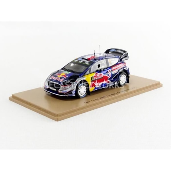 Samlarbil i miniatyr - SPARK 1/43 - FORD Fiesta WRC - Storbritannien 2017 - Blå / Silver - S5175