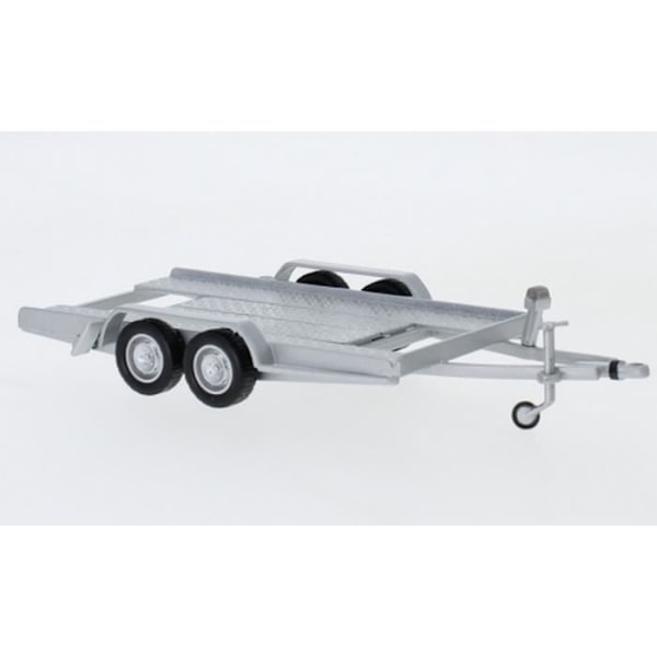 Monterade miniatyrer - Silver 2-axlad trailer 1/43 IXO