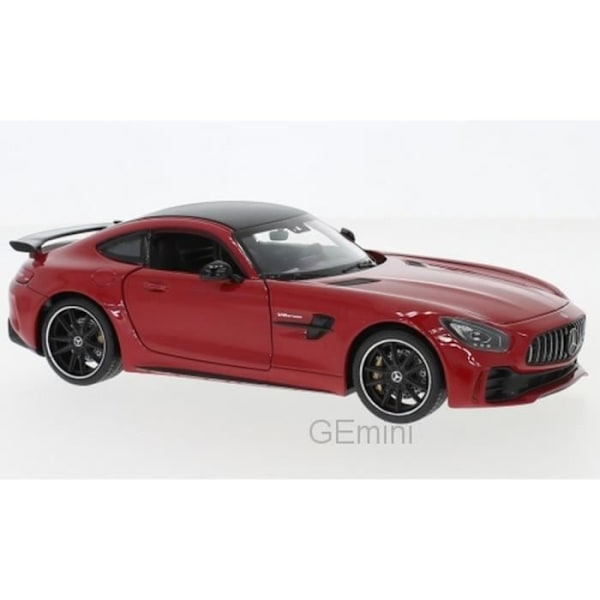 Monterad miniatyrfordon - Mercedes AMG GT R röd 1-24 Welly