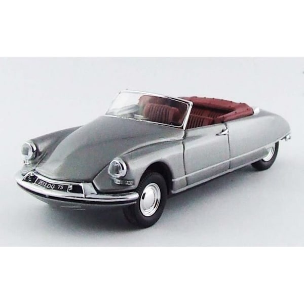 Monterade miniatyrer - Citroen DS metallic grå cabriolet 1961 1/43 Rio