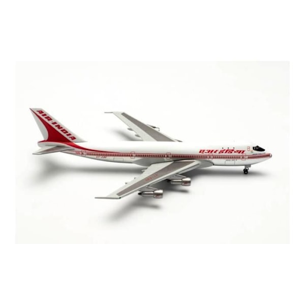 Monterade miniatyrer - Boeing 747 -200 Air India - 50 Years of 747 Introduktion - VT-EBE Emperor Shahjehan - 14,3 cm 1/500 Herpa