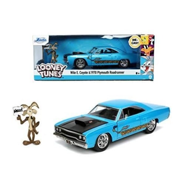 JADA TOYS 253255028 LOONEY TOONS ROAD RUNNER PLYMOUTH SKALA 1-24