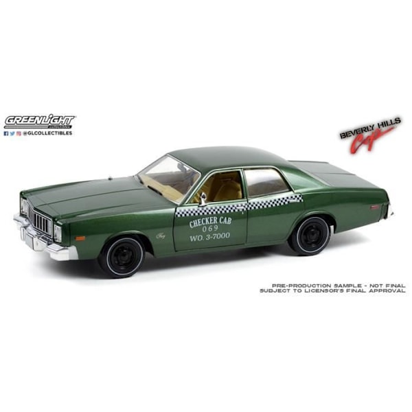 Monterade modeller - Plymouth Fury Checker cab 1976 1/18 Greenlight