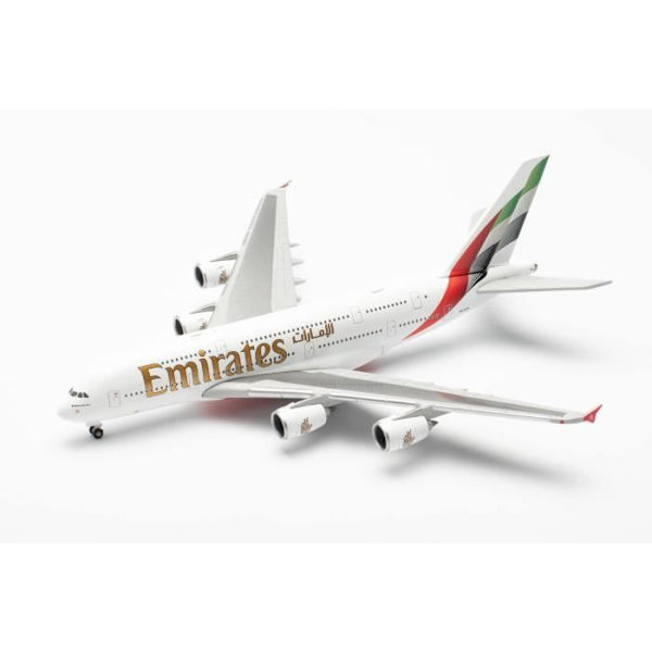 Monterade miniatyrer - Airbus A380 Emirates - nya färger 1/500 Herpa