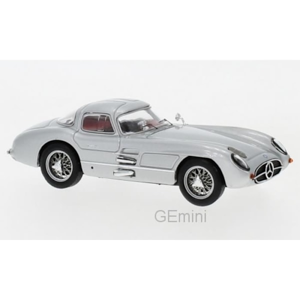 Monterade miniatyrer - Mercedes 300SL R Coupé silver 1955 1/43 IXO