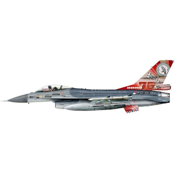 Monterade miniatyrer - Lockheed Royal Netherlands Air Force Lockheed Martin F-16A - 322 Squadron, Leeuwarden AB - 75-årsjubileum