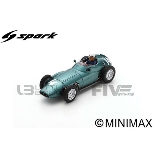 Samlarbil i miniatyr - SPARK 1/43 - BRM P25 - Holländsk GP 1958 - Grön Grön