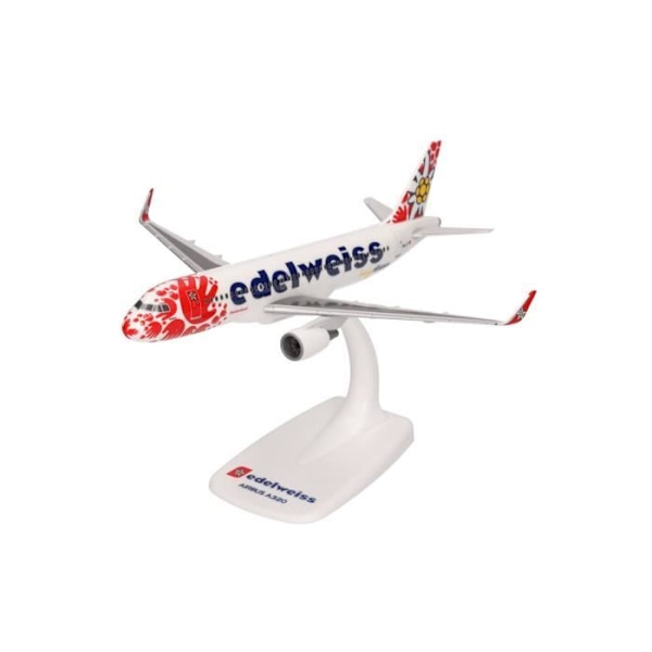 Färdigmålat kit - Airbus A320 Edelweiss Help Alliance - Nesting modell 1/200 Herpa