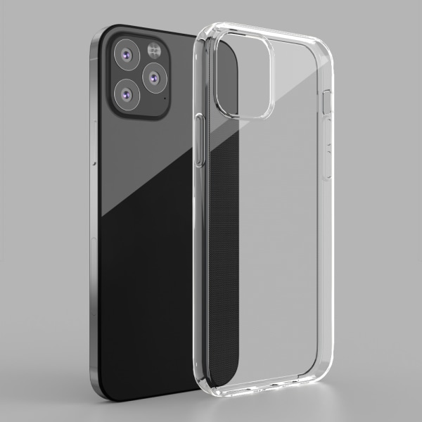 iPhone 12 Mini slimmat, genomskinligt, silikon skal Transparent