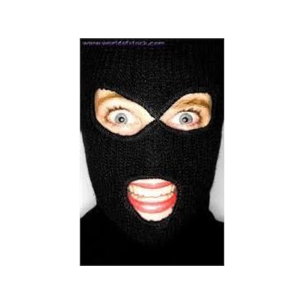 Svart Balaclava / Rånarluva / Skidmask