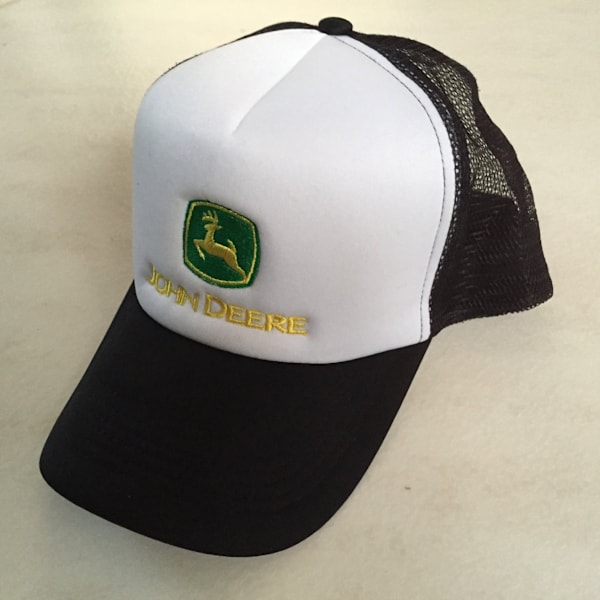 JOHN DEERE Svart/Vit Trucker keps