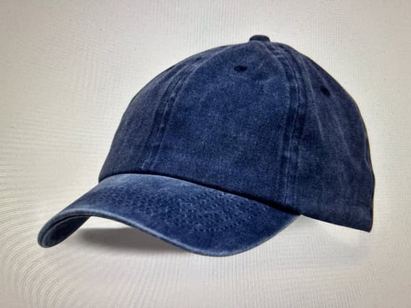 JEANSBLÅ LÅGPROFILKEPS