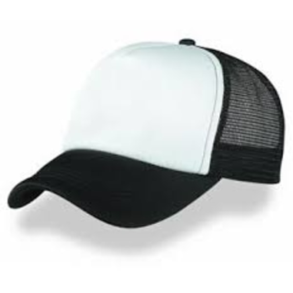 RETRO Svartvit Trucker Keps Snapback