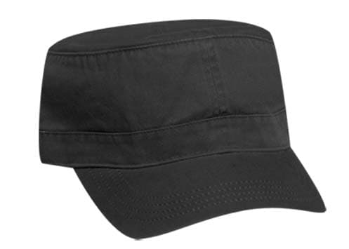 Svart Retro Army Castro Goth Punk Keps