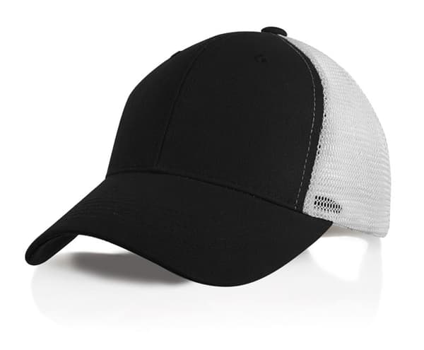 SNAPBACK VITSVART TRUCKERKEPS