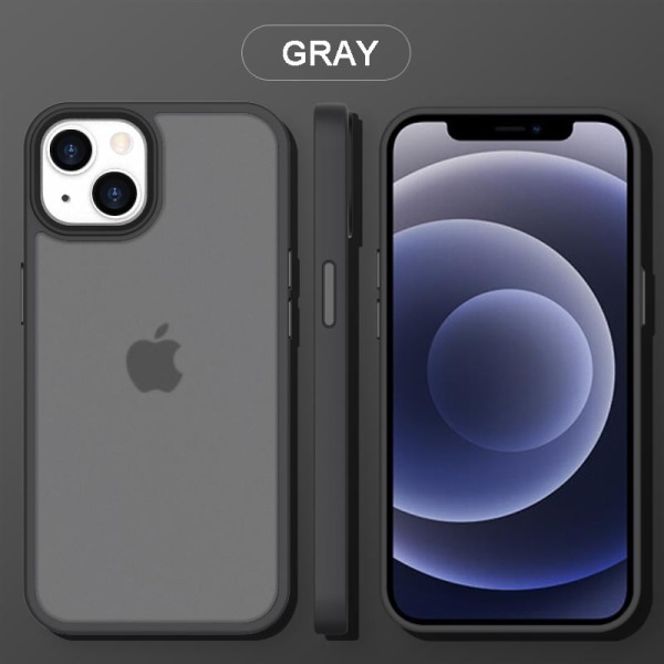 Silikon greppvänligt skal till iPhone 13 Pro Max grå