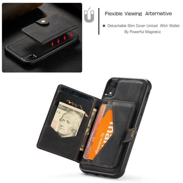Premium skal med avtagbar plånbok till iPhone XR