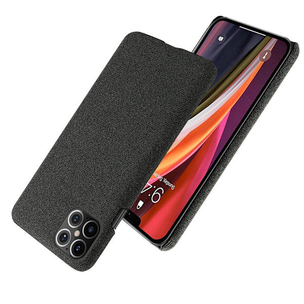 Skön textil yta - Skal till iPhone 12/12 Pro Max