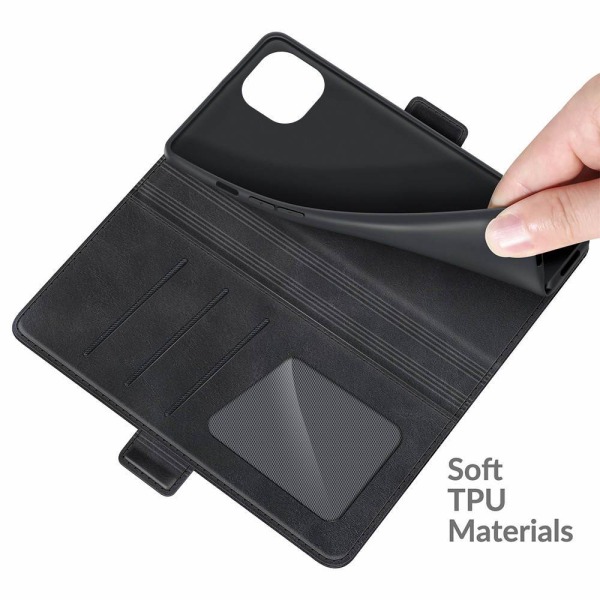 Plånboksfodral till iPhone 13 svart
