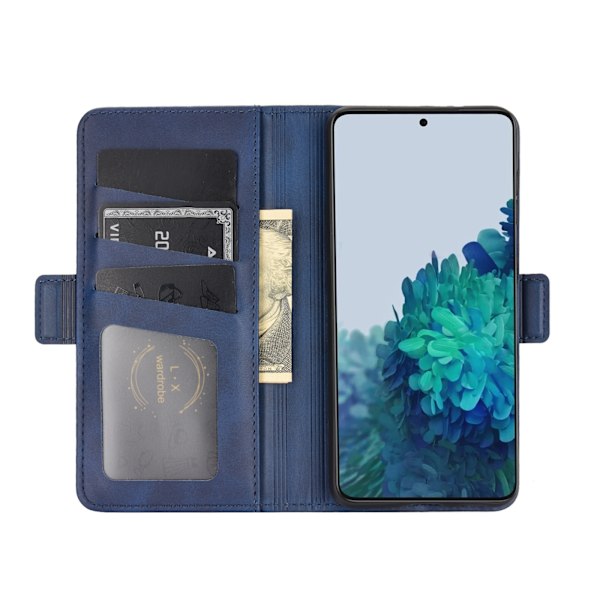 Plånboksfodral till Samsung Galaxy S21 Plus blå