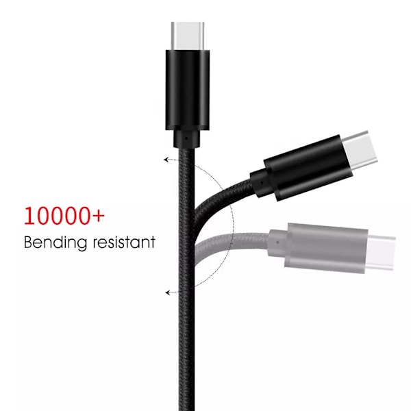 USB-C kabel 3.0 5Gbp 60W Snabbladdning Typ C, 3.2 Gen 1