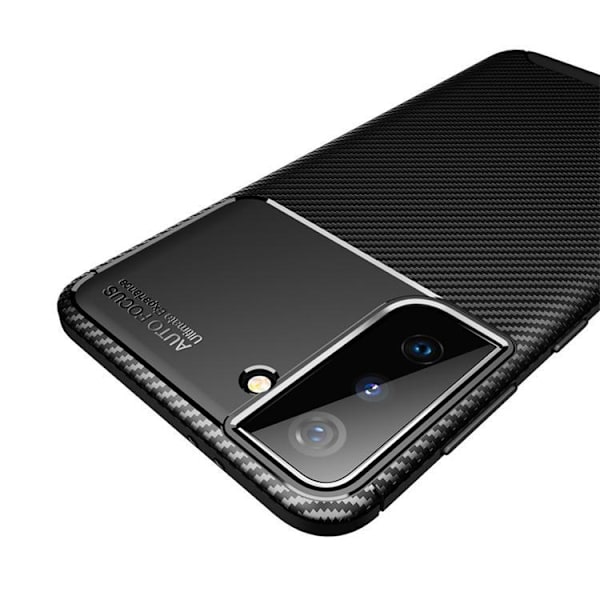 Kolfiber design  bra grepp - Samsung Galaxy s21 Ultra Svart