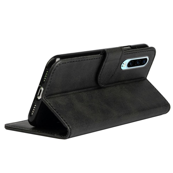Praktisk läderfodral/mobilplånbok till Huawei p30