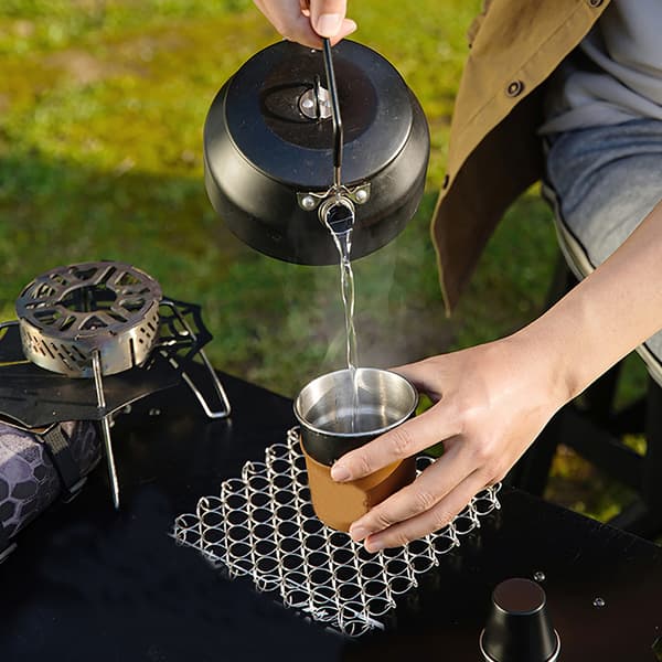 Isoleret grydeholder i rustfrit stål til picnics og camping