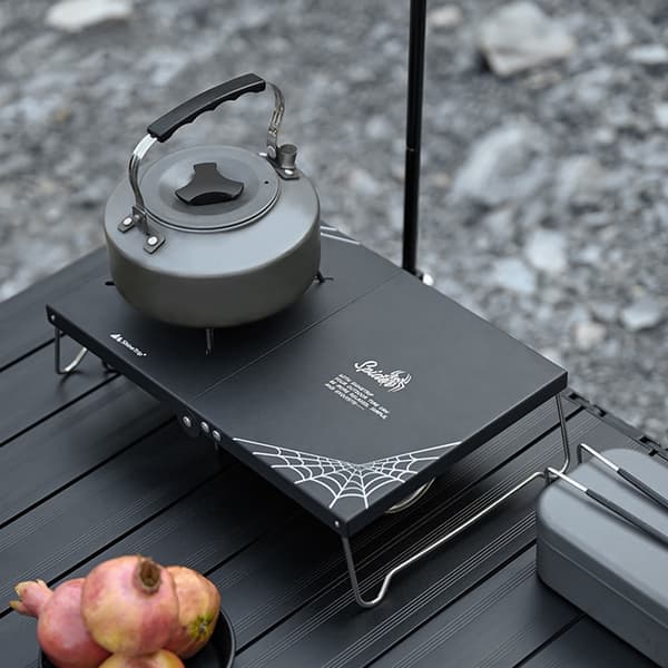 Hopfällbart campingbord för spis, kompakt och robust, för camping och backpacking