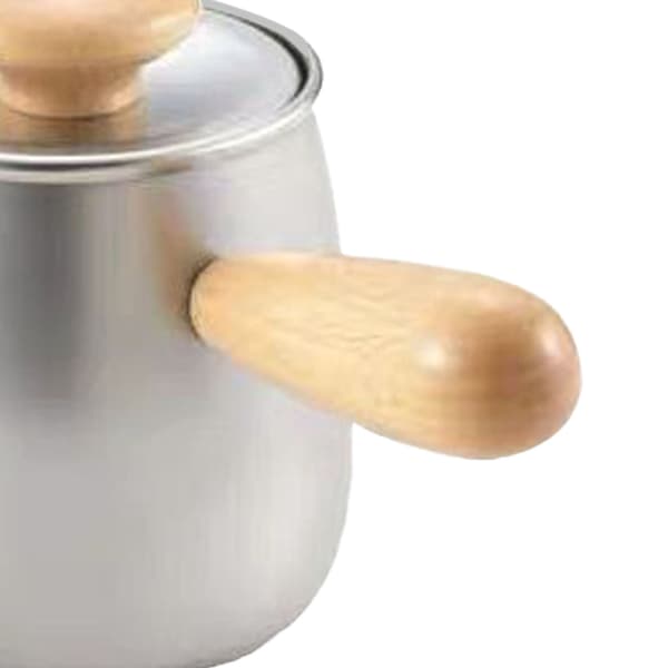 Svansehalskedel 350 ml rustfrit stål 304 med låg til manuel drypkaffe