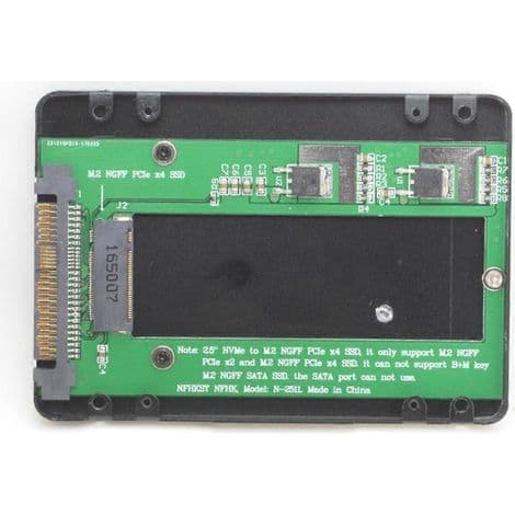 PCIe NVMe U.2 til NGFF M.2 M-key SSD-kabinet (SFF-8639) til bundkort. Erstatter Intel 750 P360 SSD.