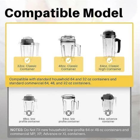 Erstatningsblad for Vitamix blender (våtblad)