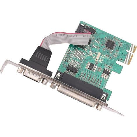 RS232 seriell port (Com) og DB25 parallell skriverport