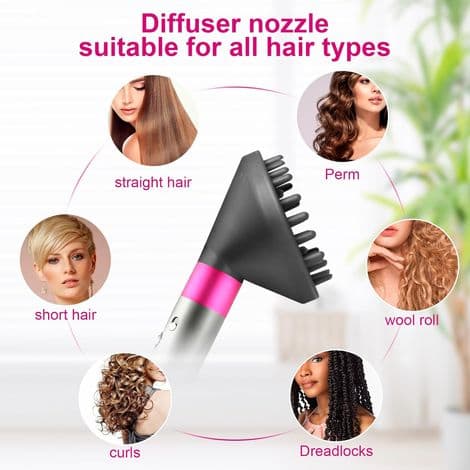 Diffusor - För Dyson Airwrap Styler HS01 HS05 - Hårstyling: Lockar, Vågor, Frizzfritt - 1 Styck